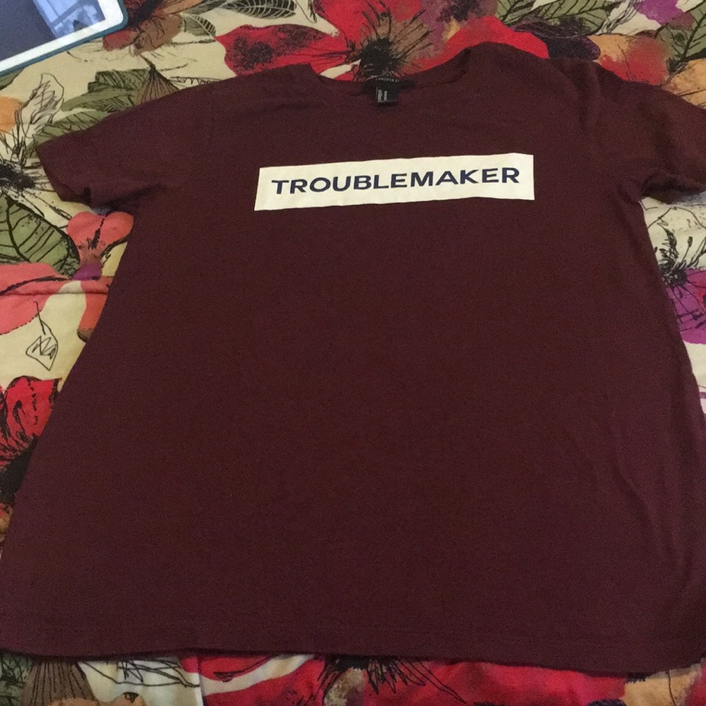 Burgundy tee shirt